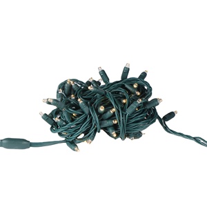 Giáng sinh trang trí cây 110V 4 inch khoảng cách 50 <span class=keywords><strong>Led</strong></span> 5 mét <span class=keywords><strong>mini</strong></span> <span class=keywords><strong>LED</strong></span> hình nón nhấp nháy chuỗi đèn - Product Image 2