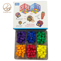 Casse-tête unisexe en EVA de couleurs assorties avec cubes et briques collants en plastique durable