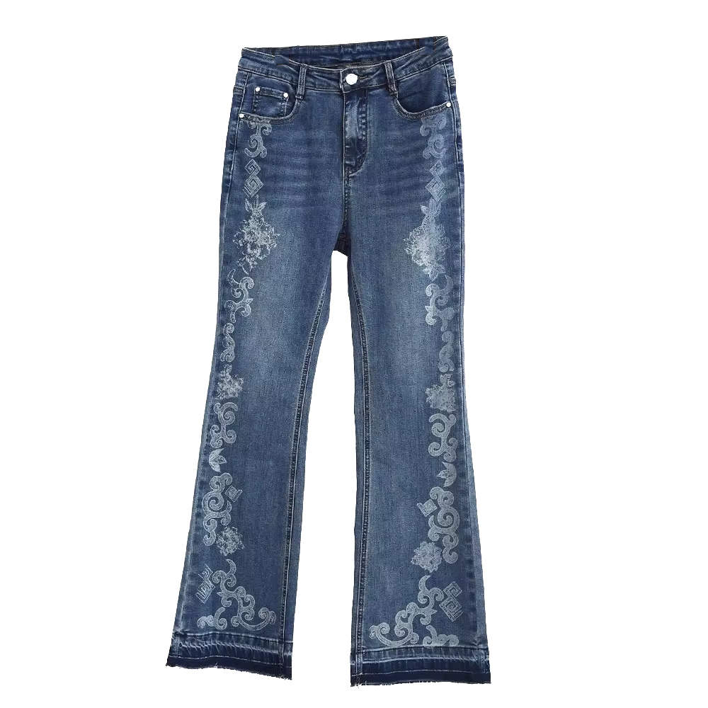 Custom Girl Jeans Embroidery Designs Wholesale Available