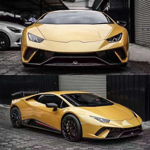 Convient pour Lamborghini <span class=keywords><strong>Huracan</strong></span> LP580 LP610 Upgrade Performance Body Kit Car Bumper Semi Carbon Fiber - Product Image 5