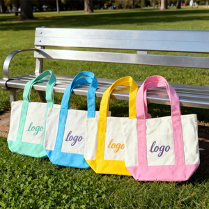 Borsa Tote in Tela di Cotone Vintage Personalizzata con Design Multicolore Patchwork e Manici Rinforzati per Viaggi e <span class=keywords><strong>Shopping</strong></span> - Product Image 1
