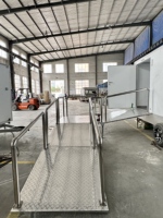 Toilettes portables sans obstacle sur roues, design conteneur maritime mobile pour extérieur