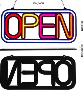 Insegna LED Multicolore 50cmX23cm, Luci al Neon Pubblicitarie, Impermeabile IPX3, Montaggio a Parete per Negozi, Eventi e Feste - Product Image 3