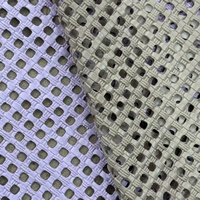 Großhandel Gewebtes Netz-Kunstleder Perforiertes PU-Kunstleder-Gewebe für Handtaschen und Polsterungen