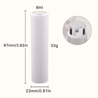 Vaporisateur de parfum de voyage rechargeable 8 ml, mini atomiseur de parfum, flacons en plastique vides à mécanisme rotatif