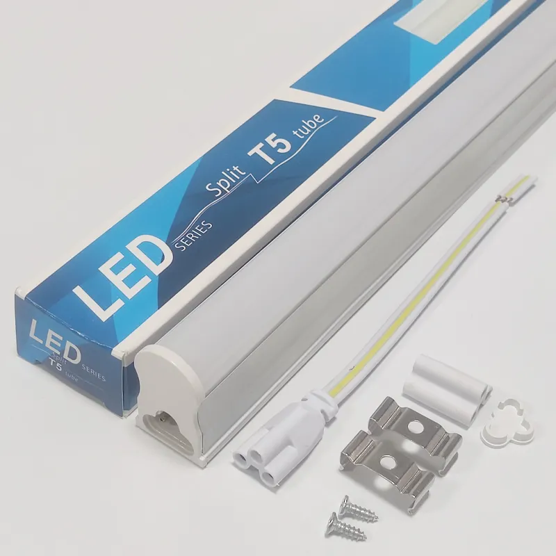 Lampu led linear bahan PC Aluminium T5 Harga terbaik fitting lampu kerja led terintegrasi lampu tabung LED