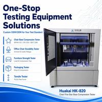 Machine d'essai de compression pour base de chaise de bureau à cinq étoiles HK-820, testeur à commande numérique 30kN pour laboratoire de meubles