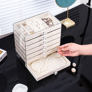 Jewelry <b>Storage</b> Cabinet Multiple Layer Acrylic Jewelry <b>Storage</b> <b>Box</b> <b>Drawers</b> Transparent 7 Layer Jewelry <b>Storage</b> - Product Image 4