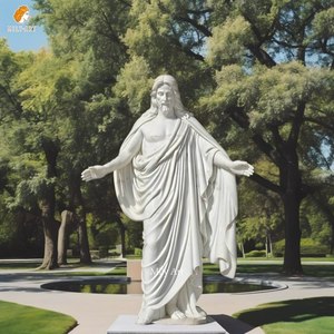 Trang trí tôn giáo Tay Chạm Khắc Đá Cẩm Thạch christus tượng để bán - Product Image 1