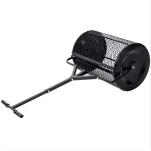 Manual 36 Inch <strong>Lawn</strong> Roller Fertilizer Compost Spreader Walk-in Peat Moss / <strong>Topsoil</strong> - Product Image 2