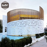 MEIYU - Revestimiento de Fachada de Aleación de Aluminio Perforado Personalizado, Moderno, para Exteriores, Panel Decorativo, Revestimiento para Paredes Exteriores de Edificios Comerciales