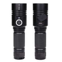 Lampe torche LED rechargeable puissante pour le camping en plein air, zoom magnétique, alliage d'aluminium, étanche IP65, lumière du jour 6000K, 50000 heures d'autonomie