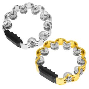 Orff Double Row Bell Flower Drum Ring KTV Party Accompaniment Performance Hand Bell Percussion Instrument - Product Image 1