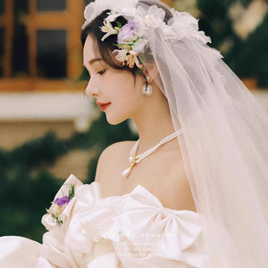 Wedding Dress Ball Gown Empire Waist Sweetheart Neckline Organza Vintage White Bridal Gown For Outdoor Wedding Photography - Product Image 3