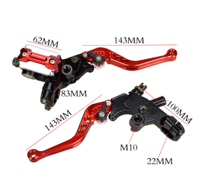 Maître-cylindre de frein et ensemble d'embrayage en alliage d'aluminium CNC pour moto/motocross (22 mm) – Pompe de frein à disque hydraulique / Frein à main - Product Image 3