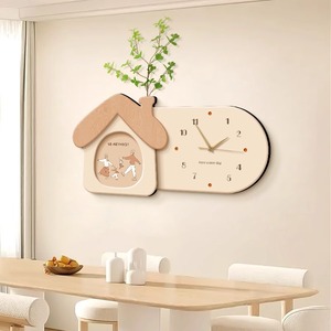 Horloge murale sans cadre, style moderne et épuré, peinture décorative, horloge suspendue pour salle à manger, salon - Product Image 4