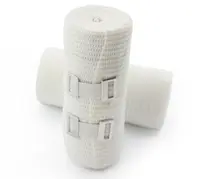 OEM सफेद सूती उच्च चिकित्सा लोचदार समर्थन संपीड़न पट्टी लपेटें