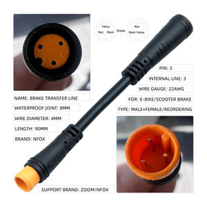 Conector para patinete eléctrico, línea de señal de inducción magnética de transferencia de secuencia, conector impermeable para patinete eléctrico - Product Image 4