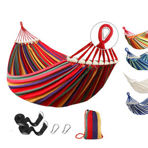 Amaca da campeggio in tela di alta qualità amaca da viaggio portatile amaca da esterno per interni senza supporto - Product Image 1