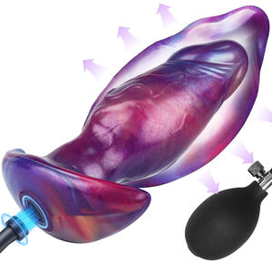Silikon Sexspielzeug Ball Butt Plug mit internen Roll perlen Tragbare Magnet pumpe Aufblasbarer Anal <span class=keywords><strong>dildo</strong></span> mit Stahlkugel - Product Image 1