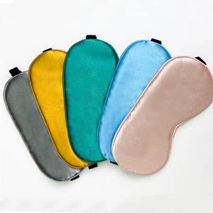 Mascherina per gli occhi in raso di seta Unisex personalizzata Super liscia aereo Hotel per la maschera per gli occhi per la salute degli occhi - Product Image 3