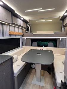 Petit camping-car tout-terrain remorque RV caravane Suspension indépendante lumières LED frein électrique Camping voyage cuisine tente - Product Image 6