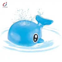 Hot selling plastic electric water spray baby bathing animal whale bath toys