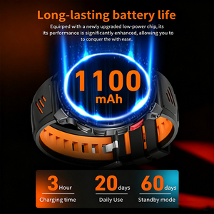 Reloj Inteligente Deportivo DSM11 HT33 con Batería de 1100 mAh, Llamadas por Bluetooth, Resistencia al Agua 3ATM, Brújula, Linterna para Exteriores y Asistente Personal - Product Image 1