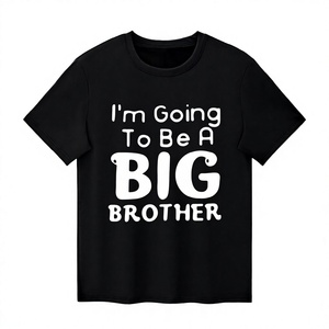Camiseta informal con cuello redondo y manga corta con estampado de I'm Going To Be A Big Brother para niños - Product Image 4