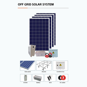 Système d'énergie solaire tout-en-un 10 kW avec panneaux photovoltaïques, kit hors réseau pour ferme, maison et usage domestique, système de stockage d'énergie - Product Image 1