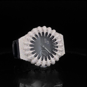 ตัวเรือนนาฬิกาแบบ Iced Out ลายกรงเล็บหมี ชุบทอง ประดับเพชร VVS Moissanite สำหรับ GA2100 ขายส่งจากโรงงาน - Product Image 3