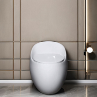 WC monobloc de haute qualité en céramique, forme œuf, pour salle de bain