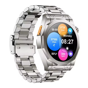 <span class=keywords><strong>Reloj</strong></span> Inteligente Z18MAX, Estilo Ejecutivo, Llamadas Bluetooth, Monitor de Ritmo Cardíaco, Acero Inoxidable, Resistente al Agua, para Hombre - Product Image 4
