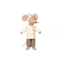 Poupées de famille kawaii mouse en peluche douce avec couronne pour filles et garçons