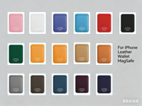 Portefeuille en cuir magnétique officiel avec emplacement pour carte et emballage d'origine pour iPhone 17 16 15 14 13 12 11 Pro Max