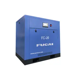FUCAI compressores de marca industrial 20hp 15kw 380v/50hz compressores de ar de parafuso rotativo