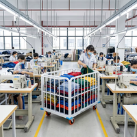 Chariot de manutention robuste pour tissus, idéal pour les usines de vêtements industrielles et l'entrepôt de distribution de vêtements