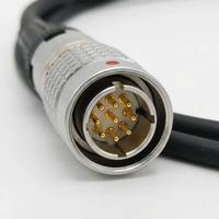 Connecteur d'aviation circulaire personnalisé FGG 0B 1B 2B 2-12 broches, faisceau de câbles compatible Lemo, assemblage de câbles blindés OEM ODM