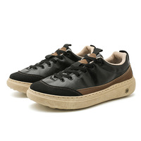 Nouvelles chaussures pour hommes, légères, fines, respirantes, confortables, décontractées, polyvalentes, à la mode, en PU, sport, basses, à semelle épaisse