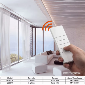 <span class=keywords><strong>Moteur</strong></span> intelligent électrique moderne en métal GE82TV/TN à bon <span class=keywords><strong>prix</strong></span> pour rideaux d'intérieur, idéal pour les bureaux - Product Image 3