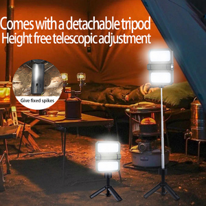 Einziehbares LED-Camping zelt licht Außen flutlicht mit <span class=keywords><strong>Solar</strong></span>-oder USB-Aufladung Magnetische Arbeits beleuchtung mit Batterie - Product Image 4