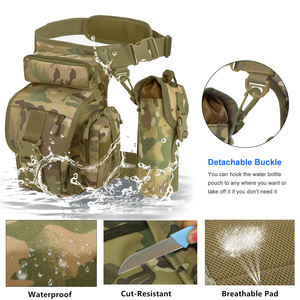 กระเป๋าคาดเอวกันน้ำสำหรับผู้ชาย, กระเป๋าปีนเขากีฬากลางแจ้งตั้งแคมป์พร้อมขวดน้ำกระเป๋าใส่ของสำหรับปีนเขา - Product Image 4