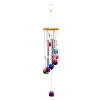 Carillon éolien créatif nordique personnalisé cloche colorée à quatre tubes pour la décoration de balcon de jardin