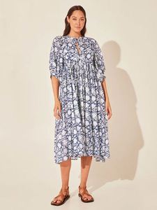 Boheme largo Kimono da donna all'ingrosso manica lunga autunno abiti stampati donna Casual estate abito elegante 2023 - Product Image 3