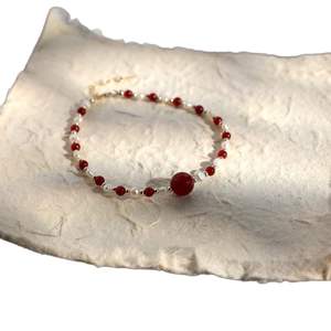 Collier de perles naturelles WENCHI et nouveau bracelet en agate chinoise, bijoux fins, 30g - Product Image 2