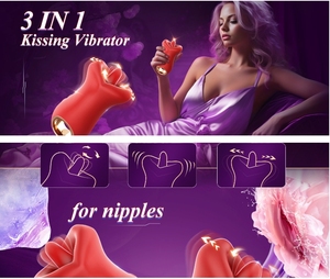 <strong>New</strong> Wholesale Amazing 3-in-1 Women Oral Stimulator Breast Teasing Orgasm Clitoral Sucking Licking Big Mouth Toy Tongue <strong>Vibrator</strong> - Product Image 6