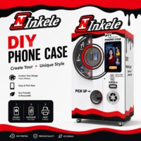 Máquina de autoservicio para hacer carcasas de teléfono, impresora automática de fundas para móviles con pantalla táctil y ventana de recogida