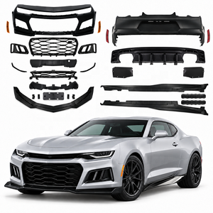 Nouveau kit carrosserie de haute qualité style ZL1 compatible avec Camaro 2019-2023, en PP injecté, comprenant pare-chocs <span class=keywords><strong>avant</strong></span>, calandre, lèvre de pare-chocs, jupes latérales et pare-chocs arrière - Product Image 1