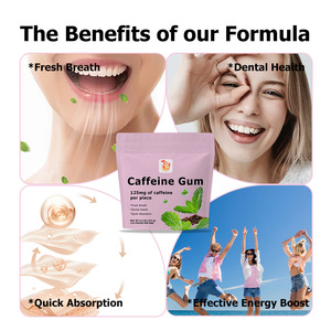 Best Selling Caffeine <b>Gum</b> Pieces with Caffeine Refreshing Coolmint Flavor Natural Herbal Dietary Supplements Caffeine <b>Gum</b> Pieces - Product Image 5