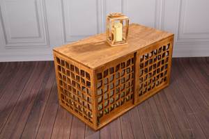 Meilleure cage à chien de style mid-century, cage à chien <span class=keywords><strong>en</strong></span> <span class=keywords><strong>bois</strong></span> décorative <span class=keywords><strong>avec</strong></span> fil métallique, table d'appoint, style de mobilier - Product Image 3